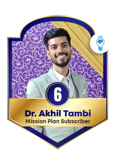 Dr. Akhil Tambi Rank 6