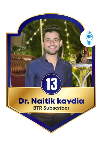 Dr. Naitik kavdia Rank 13