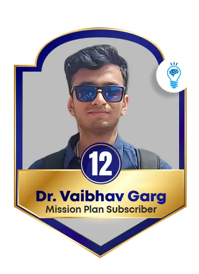 Dr. Vaibhav Garg Rank 12